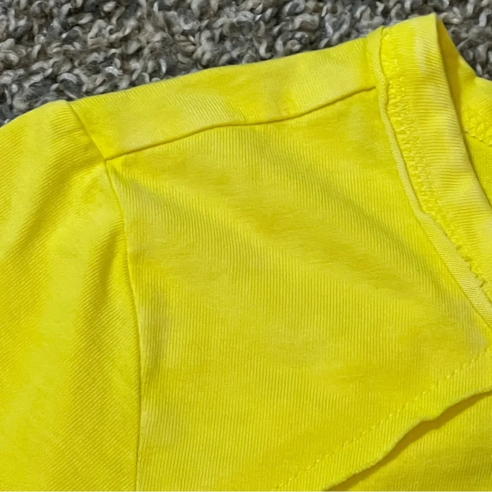 LOGO by Lori Goldstein Yellow 3/4 Sleeve‎ Tunic Top high low pockets size medium - Picture 7 of 11
